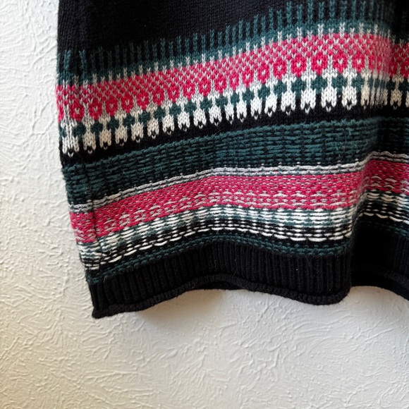 Athleta Nordic Fair Isle Style Knit Sweater Dress Size M - Picture 7 of 10